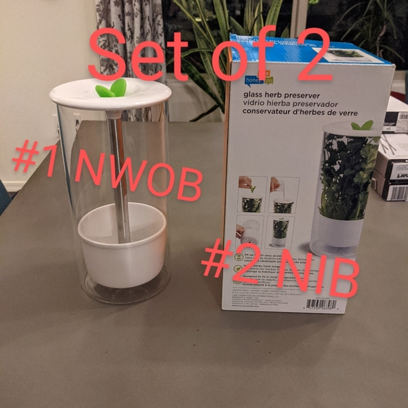 Glass herb preserver - Picture 2 of 5